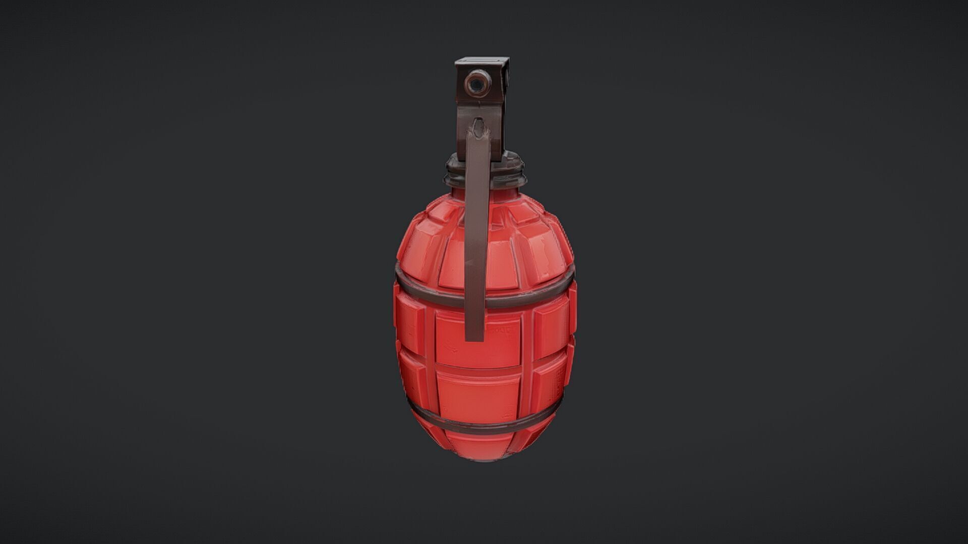 red hand grenade 3D model_6