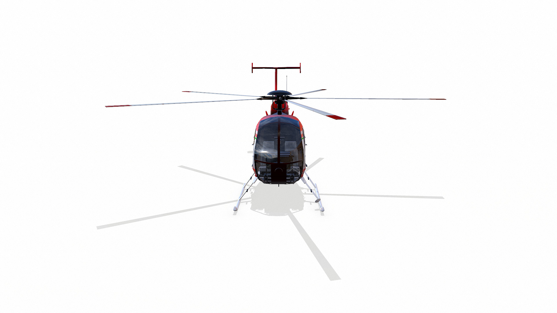 Low-poly Helicopter Low-poly 3D model_11
