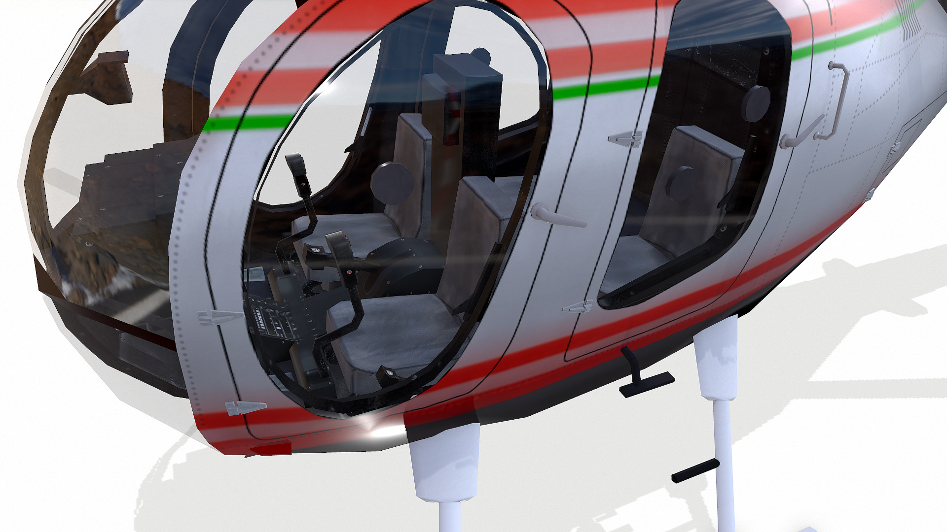Low-poly Helicopter Low-poly 3D model_15