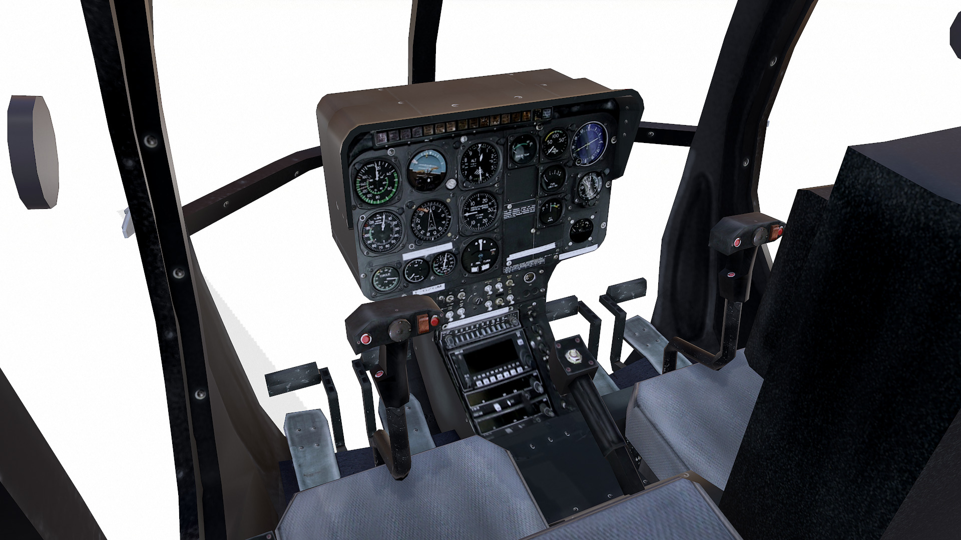 Low-poly Helicopter Low-poly 3D model_16