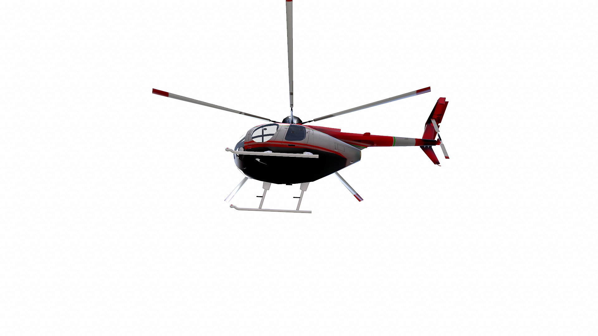 Low-poly Helicopter Low-poly 3D model_12