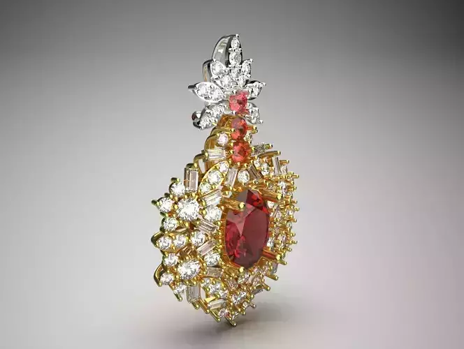 luxury diamond pendant jp0266