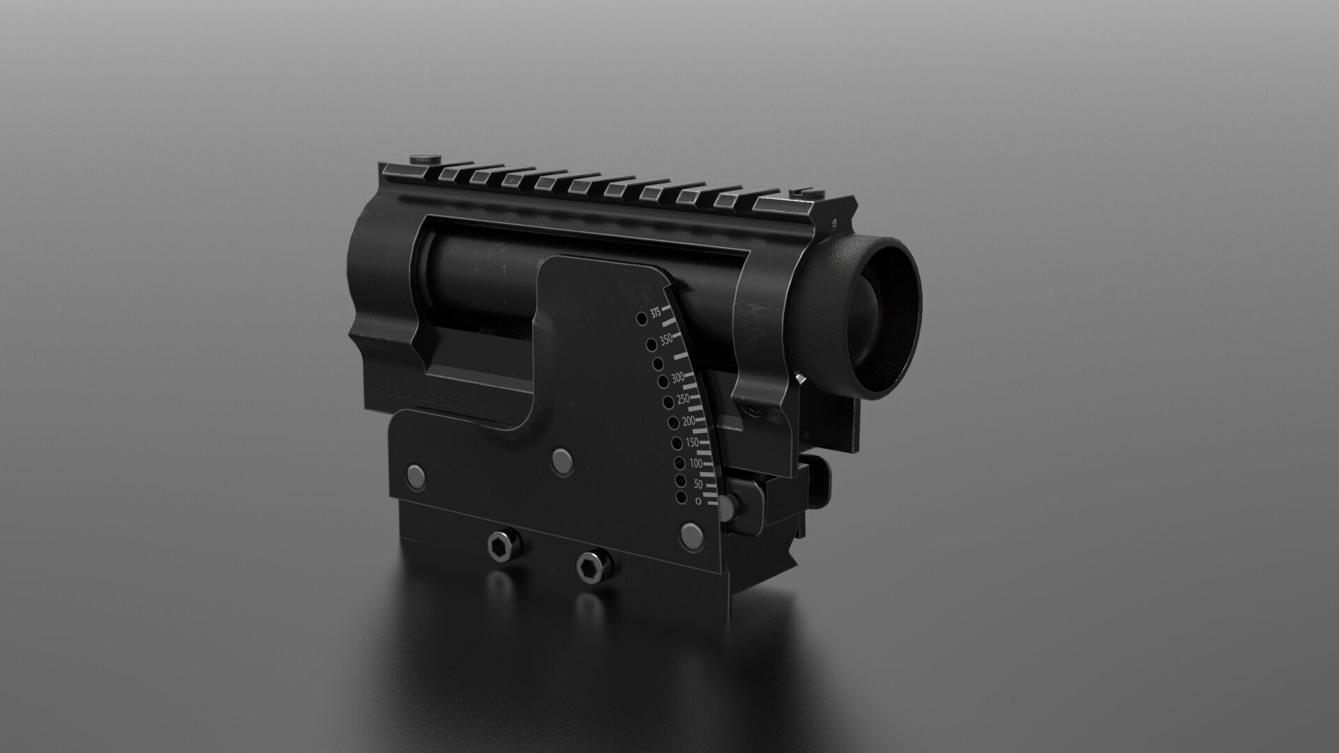 Multiple Shot Grenade Launcher Fps - Tps Low-poly 3D model_10