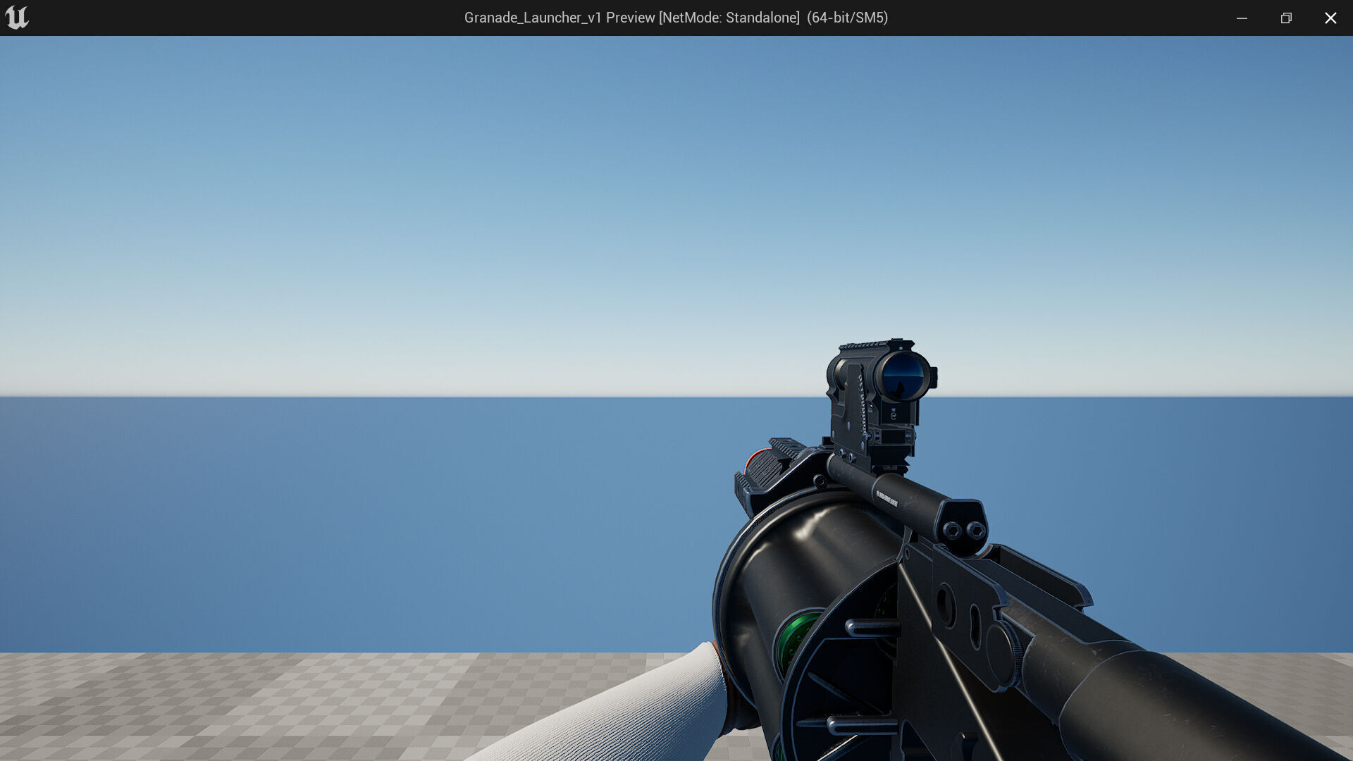 Multiple Shot Grenade Launcher Fps - Tps Low-poly 3D model_12