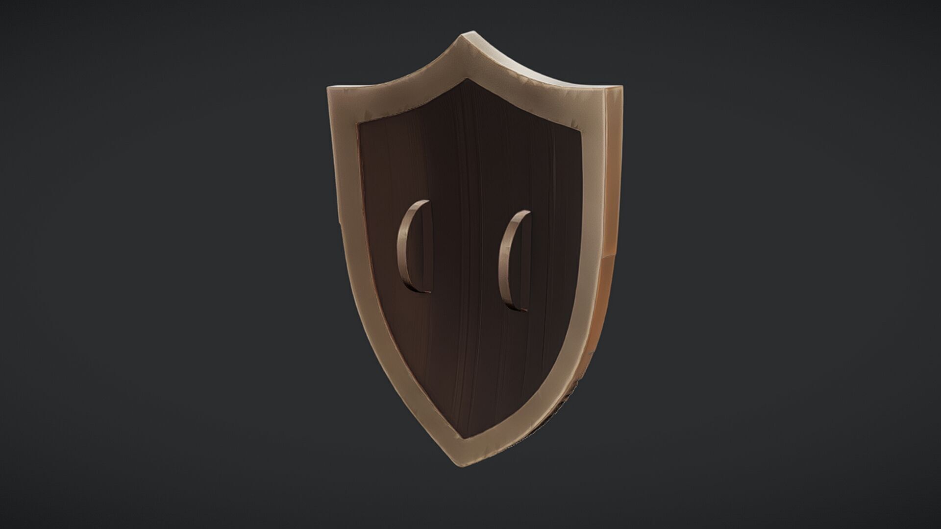 ornate medieval shield with central star 3D model_20