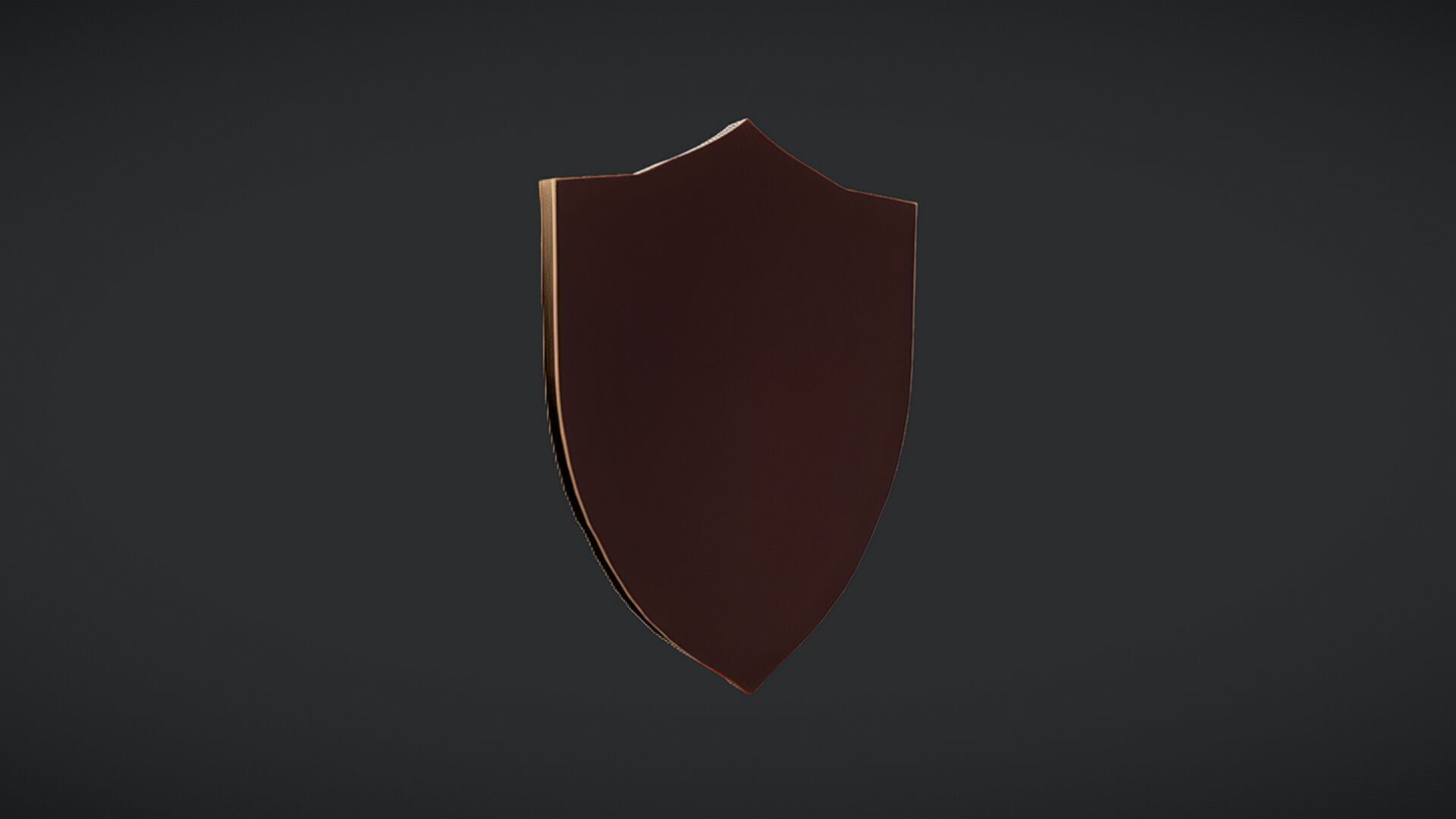 Decorative medieval shield with compass emblem 3D model_14