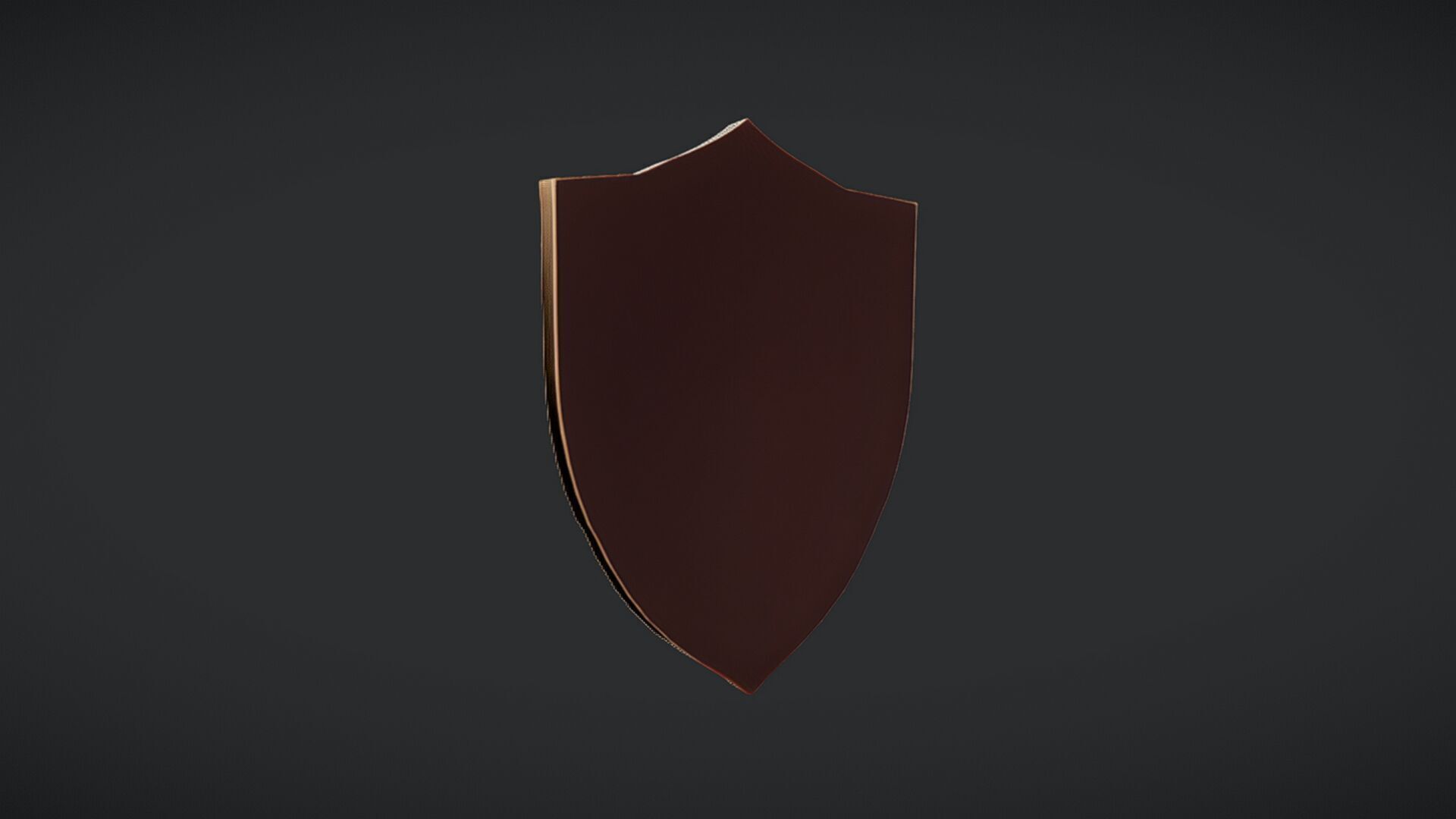 Decorative medieval shield with compass emblem 3D model_20