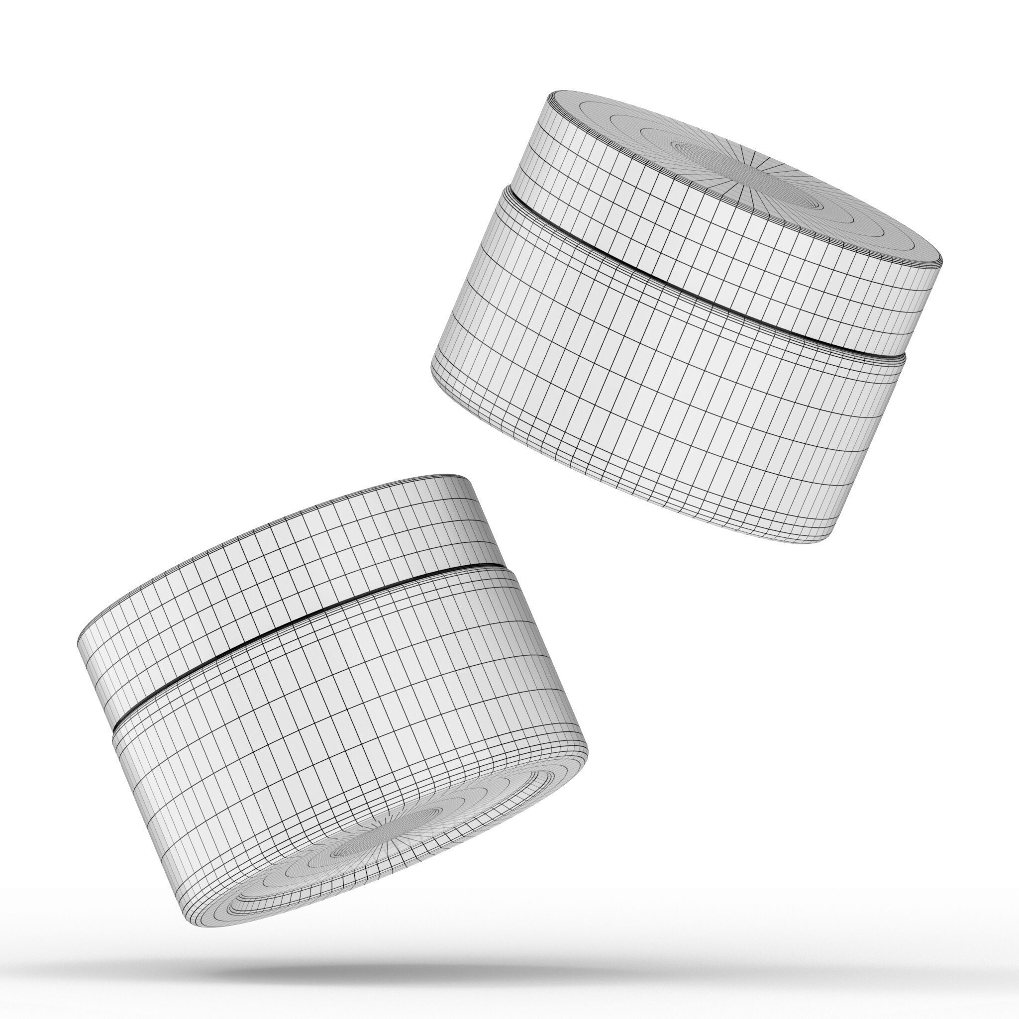 Cosmetic Glass Jar 3D model_10