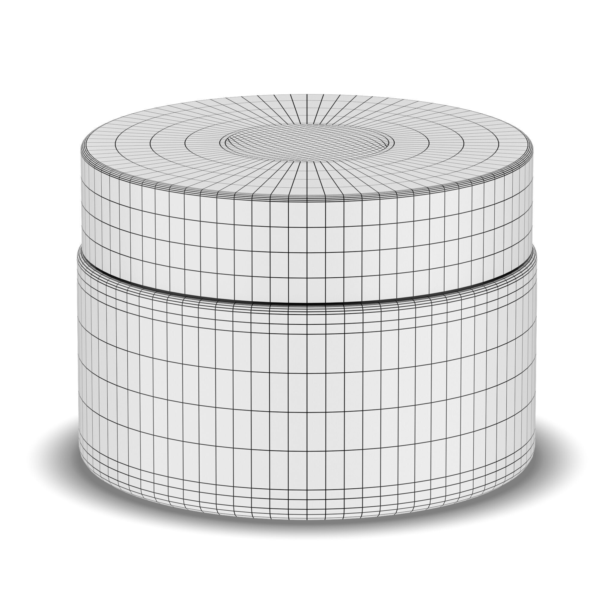 Cosmetic Glass Jar 3D model_8