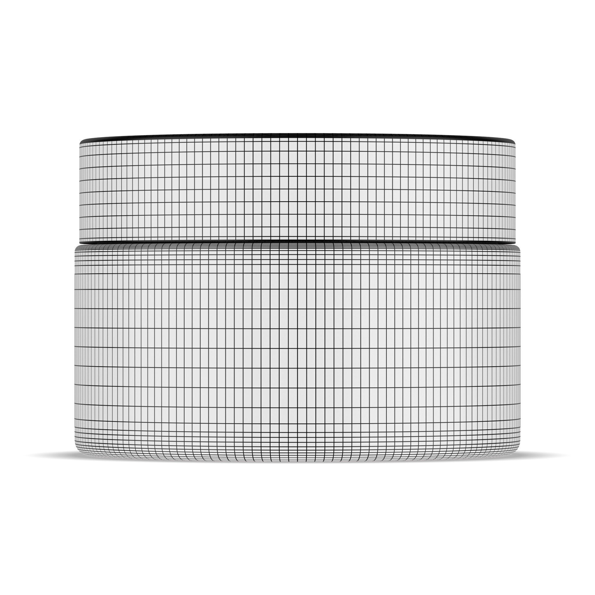 Cosmetic Glass Jar 3D model_7