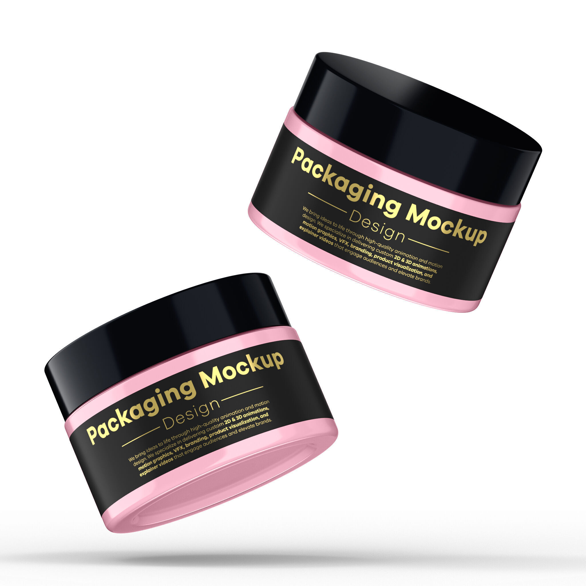 Cosmetic Glass Jar 3D model_3