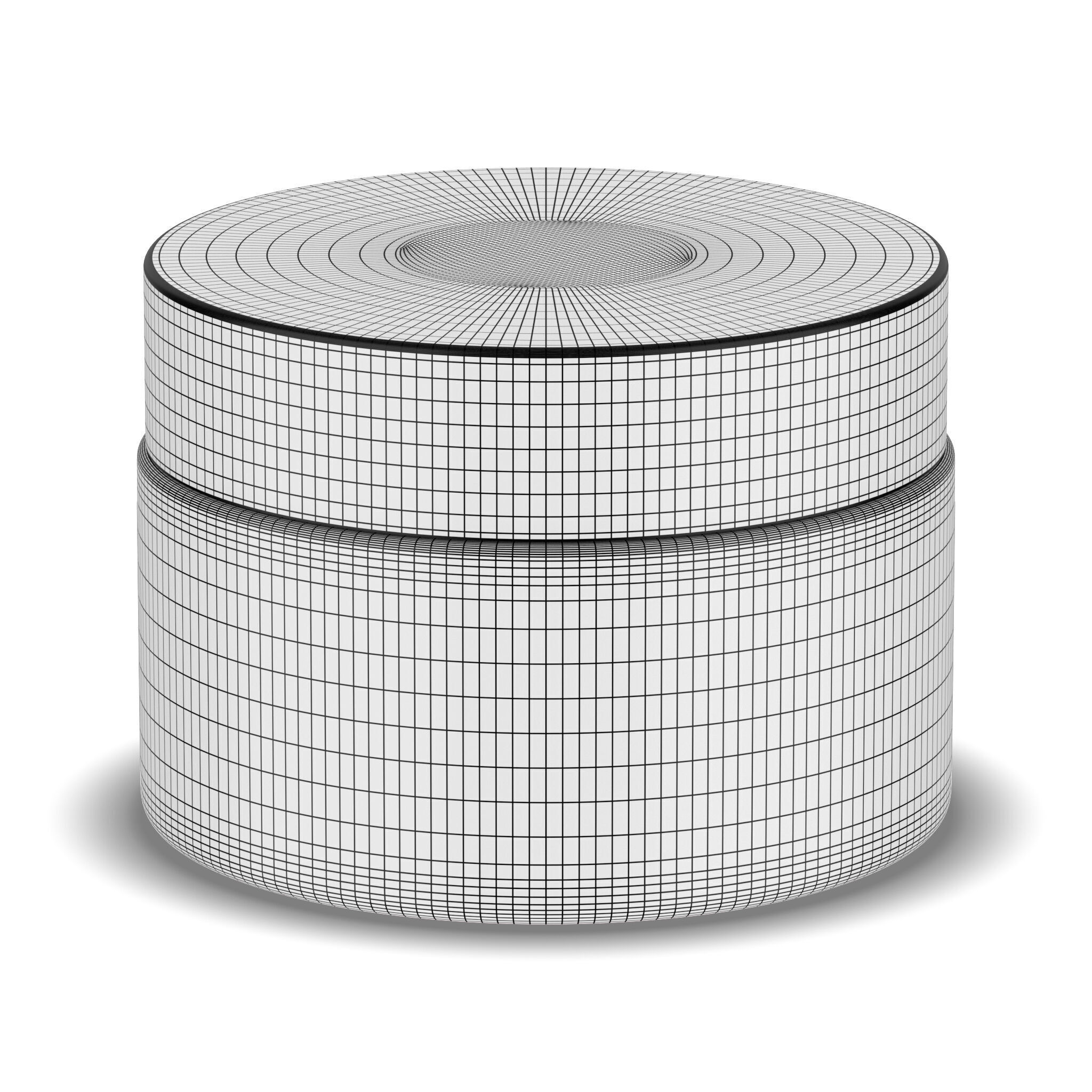 Cosmetic Glass Jar 3D model_9