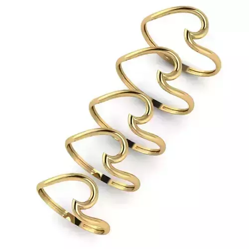 Gold Ring Jewelry  Ring stl 3dm 3dprintmodel 3D print model