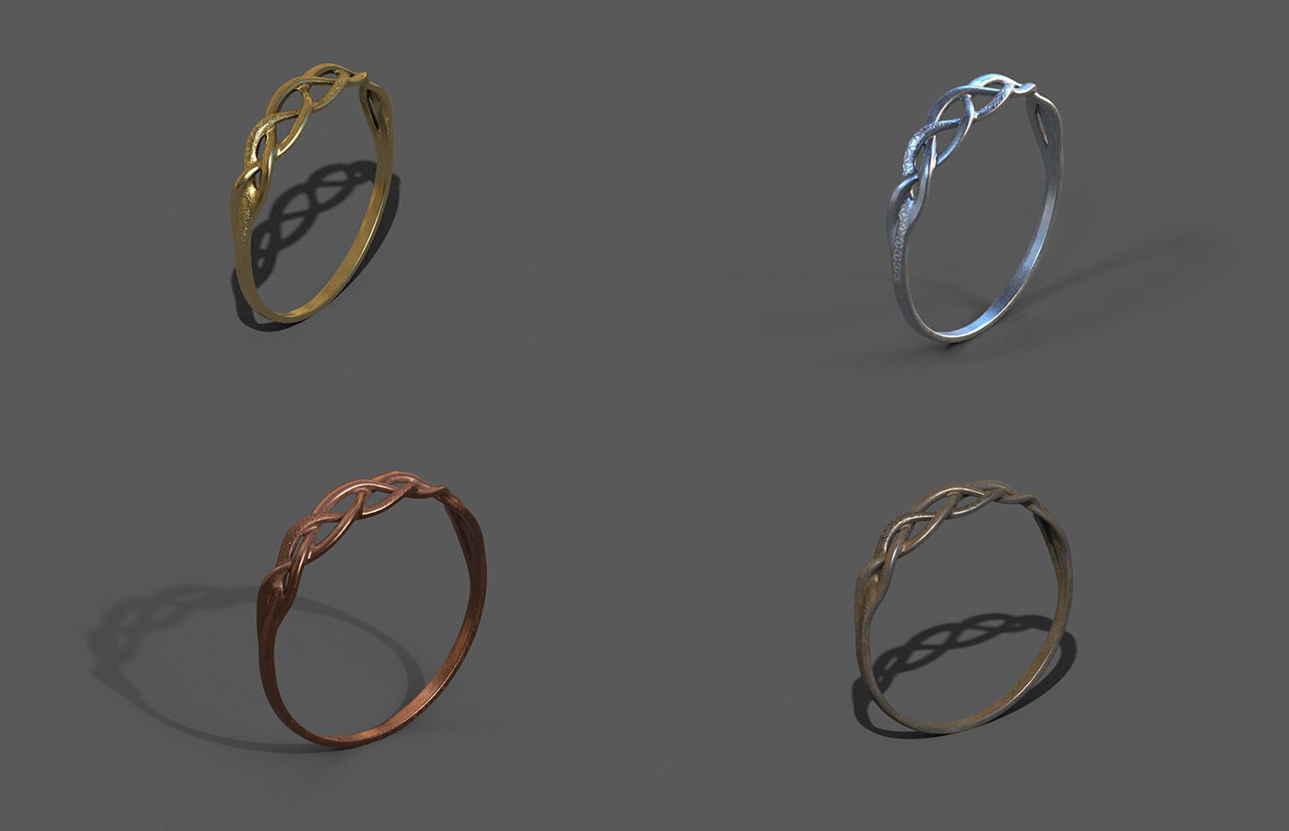 High-Quality 3D Ring Model Pack 16 Low-poly 3D model_4