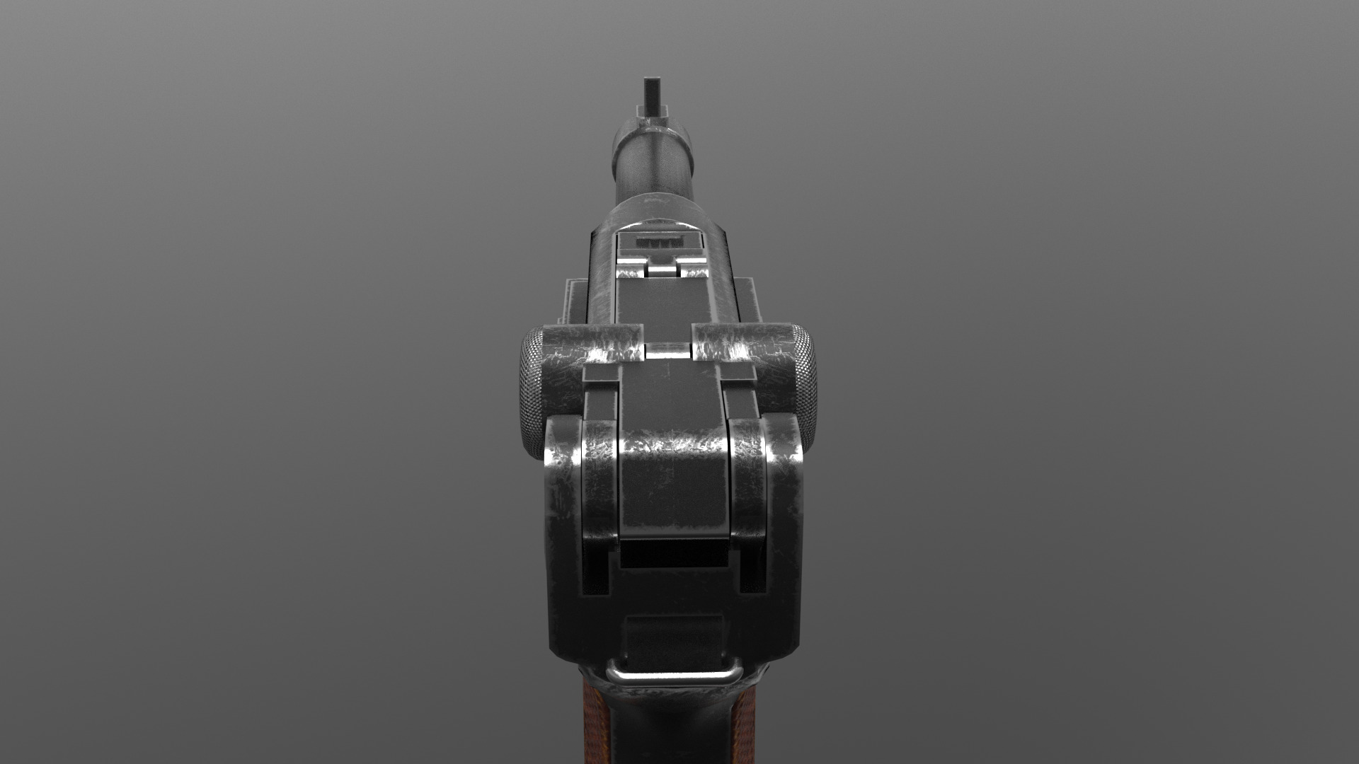 P08 Pistol Fps - Tps Low-poly 3D model_8