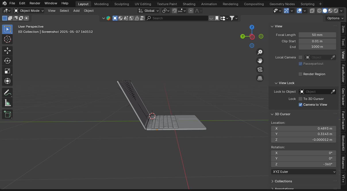 Acer Aspire Lite Laptop 3D Model 3D model_3