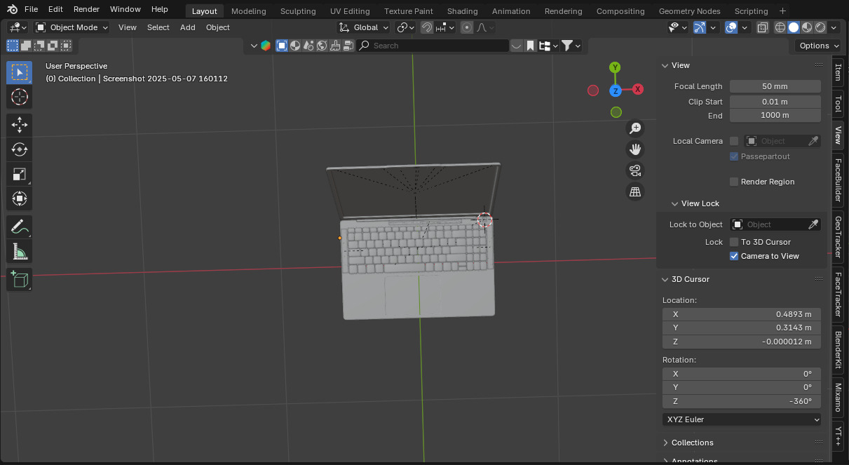 Acer Aspire Lite Laptop 3D Model 3D model_8