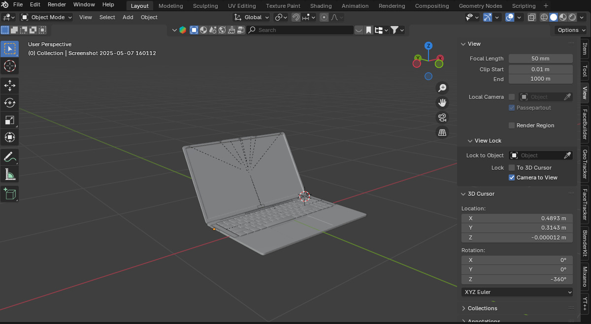 Acer Aspire Lite Laptop 3D Model 3D model_1