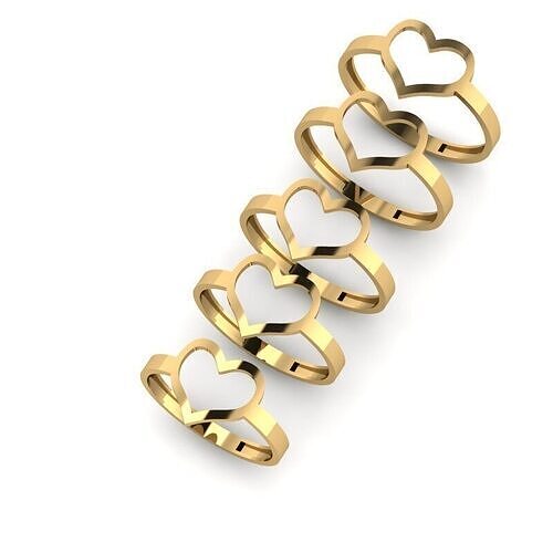 Gold Ring Jewelry  Ring stl 3dm 3dprintmodel 3D print model