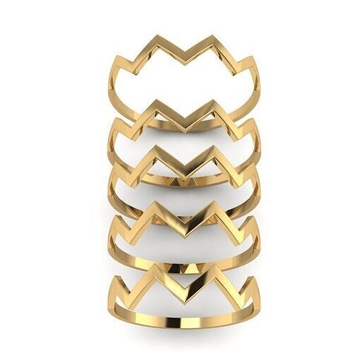 Gold Ring Jewelry  Ring stl 3dm 3dprintmodel 3D print model