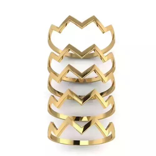 Gold Ring Jewelry  Ring stl 3dm 3dprintmodel 3D print model