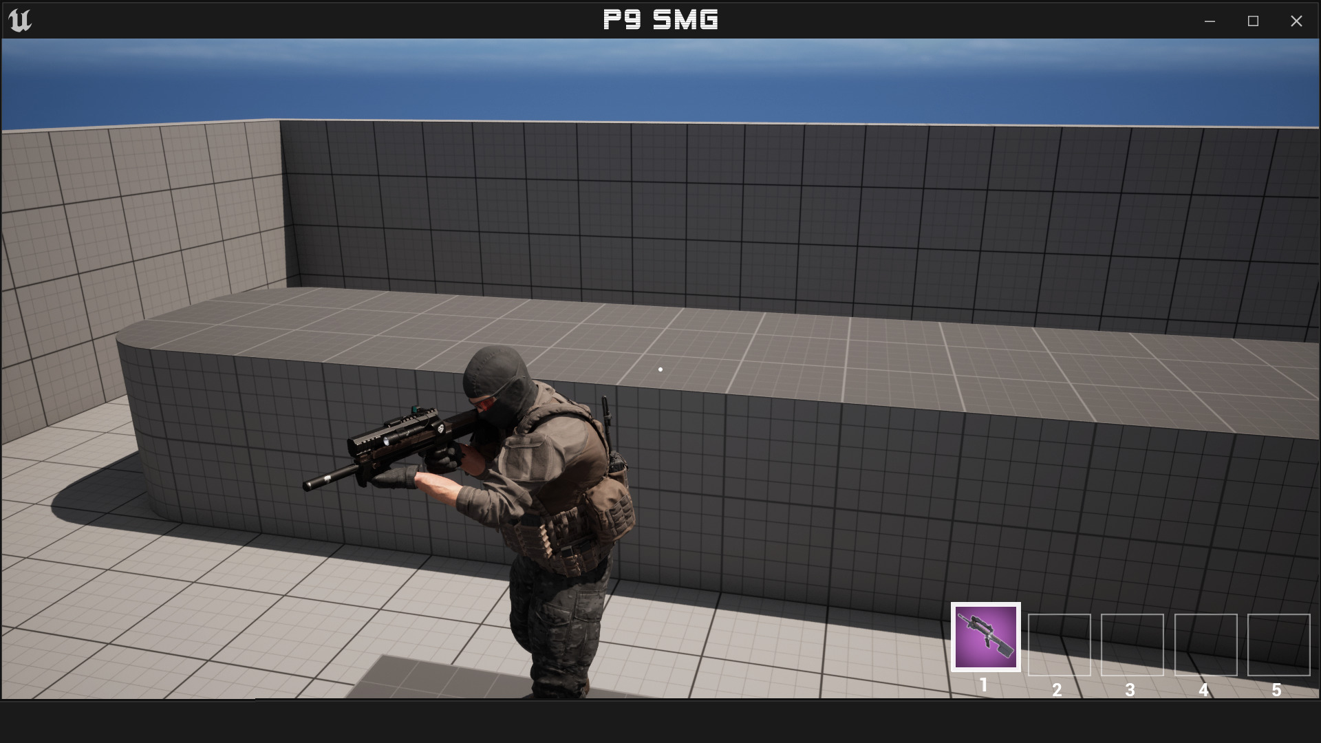 P90 SMG Fps - Tps Low-poly 3D model_11