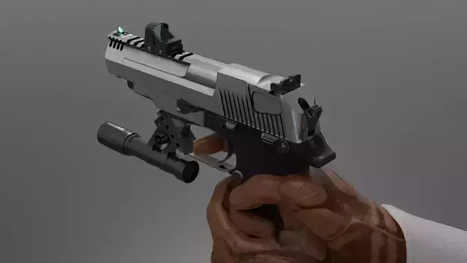 Pistol Eagle Fps - Tps Low-poly 3D model