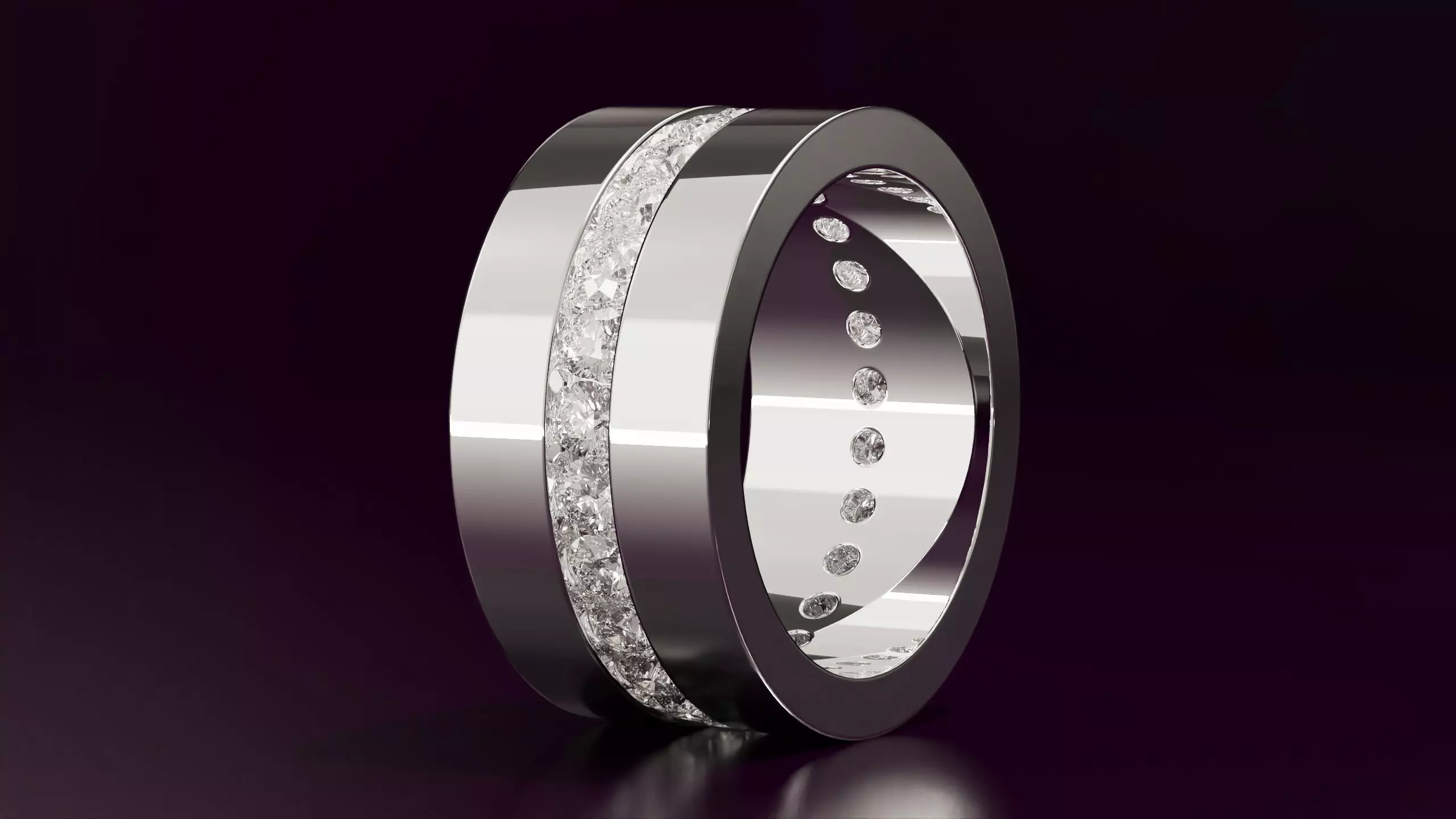 round cut eternity ring N12 54EU size Free 3D print model