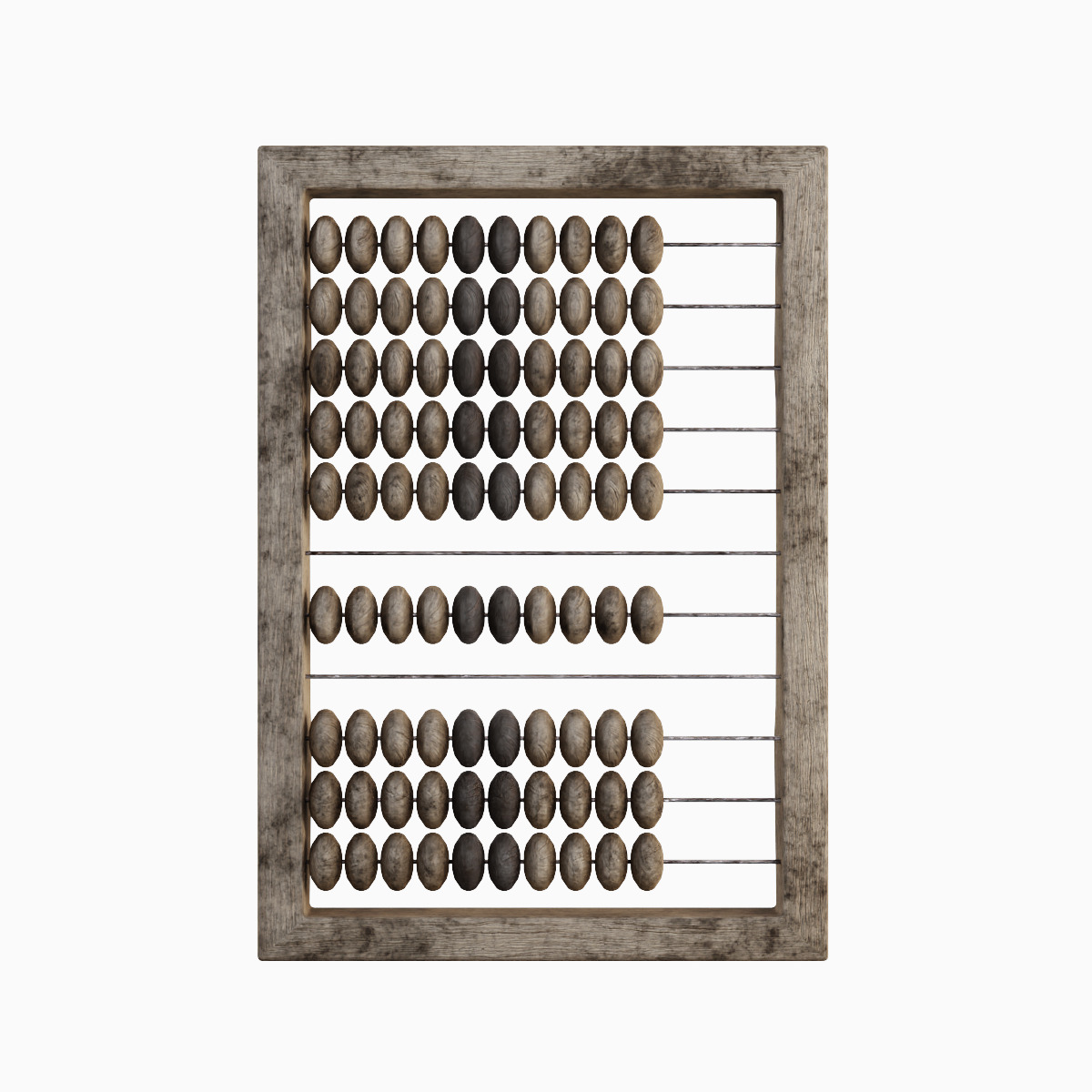Abacus Vintage Set 3D model_7