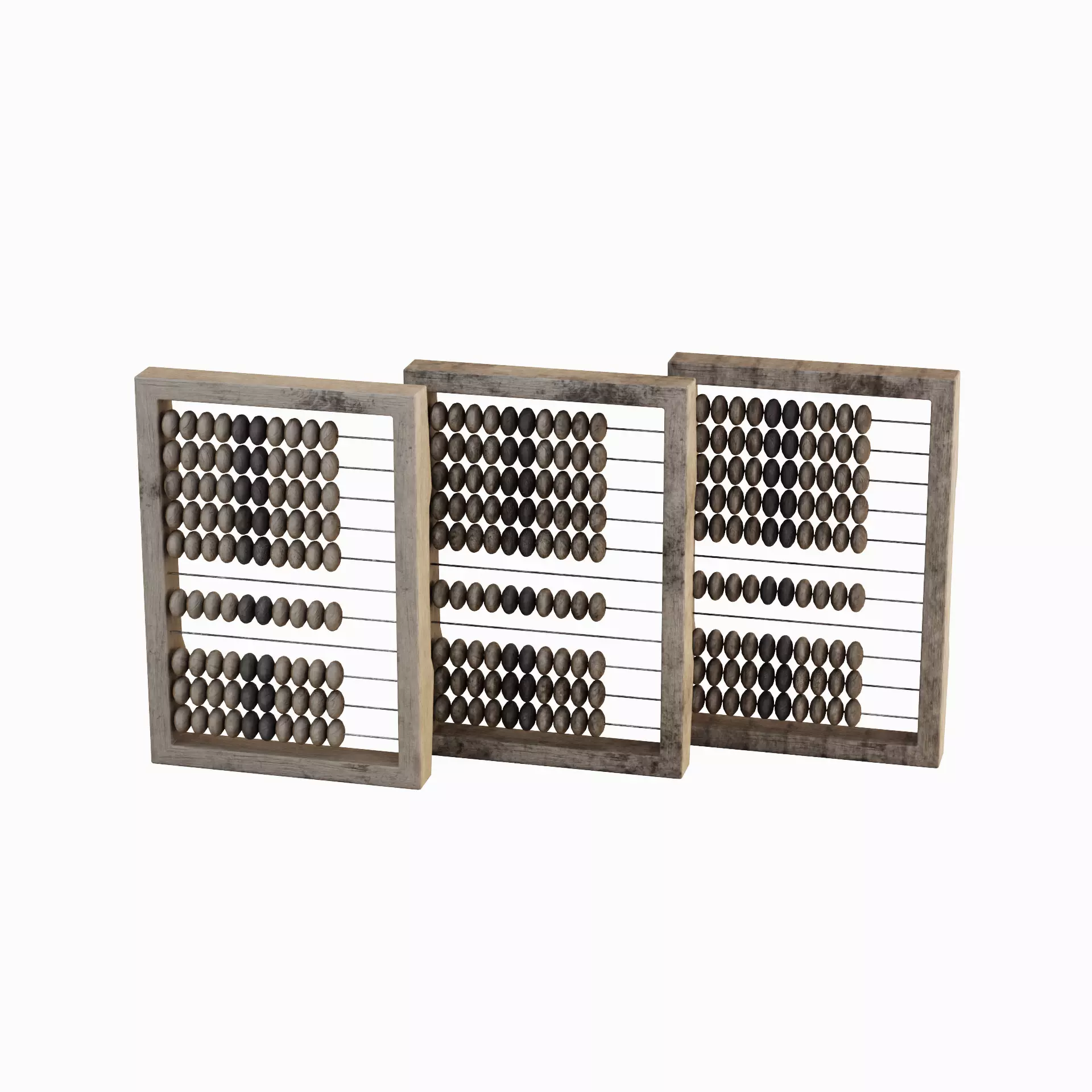 Abacus Vintage Set 3D model_0