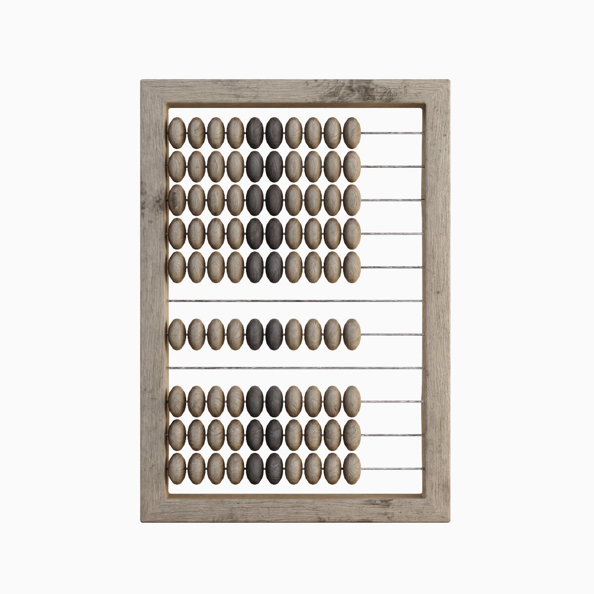 Abacus Vintage Set 3D model_1