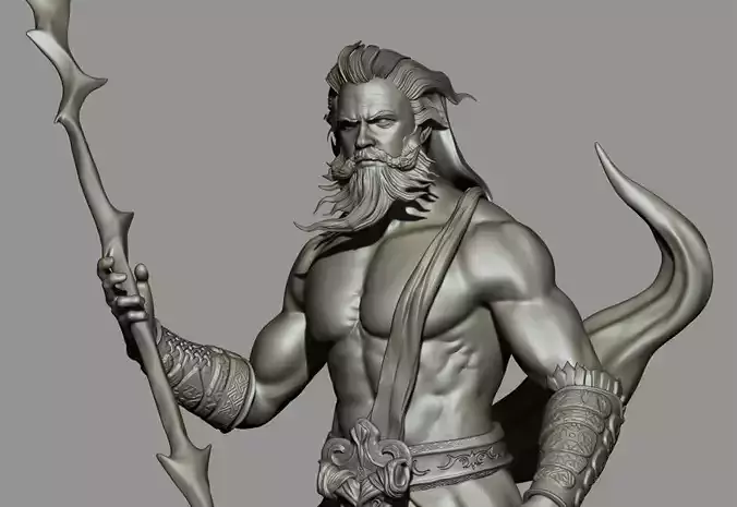 Zeus 3D Printable Bust