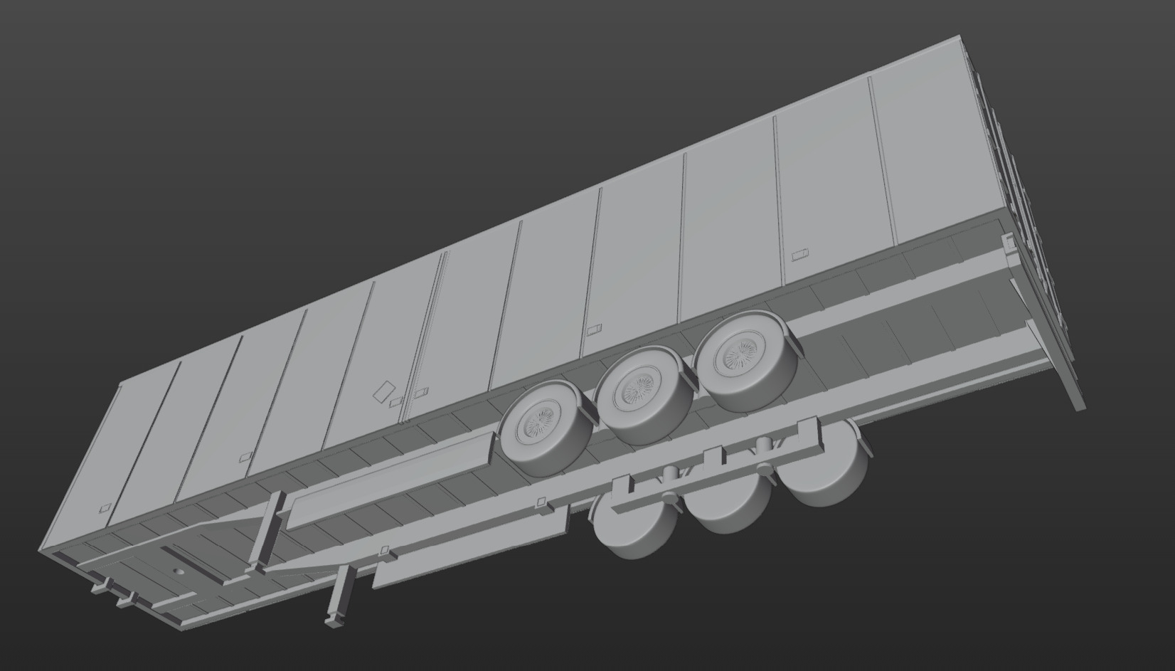 Pre supported H0 1 87 scale refrigerated trailer proxy 3D print model_6