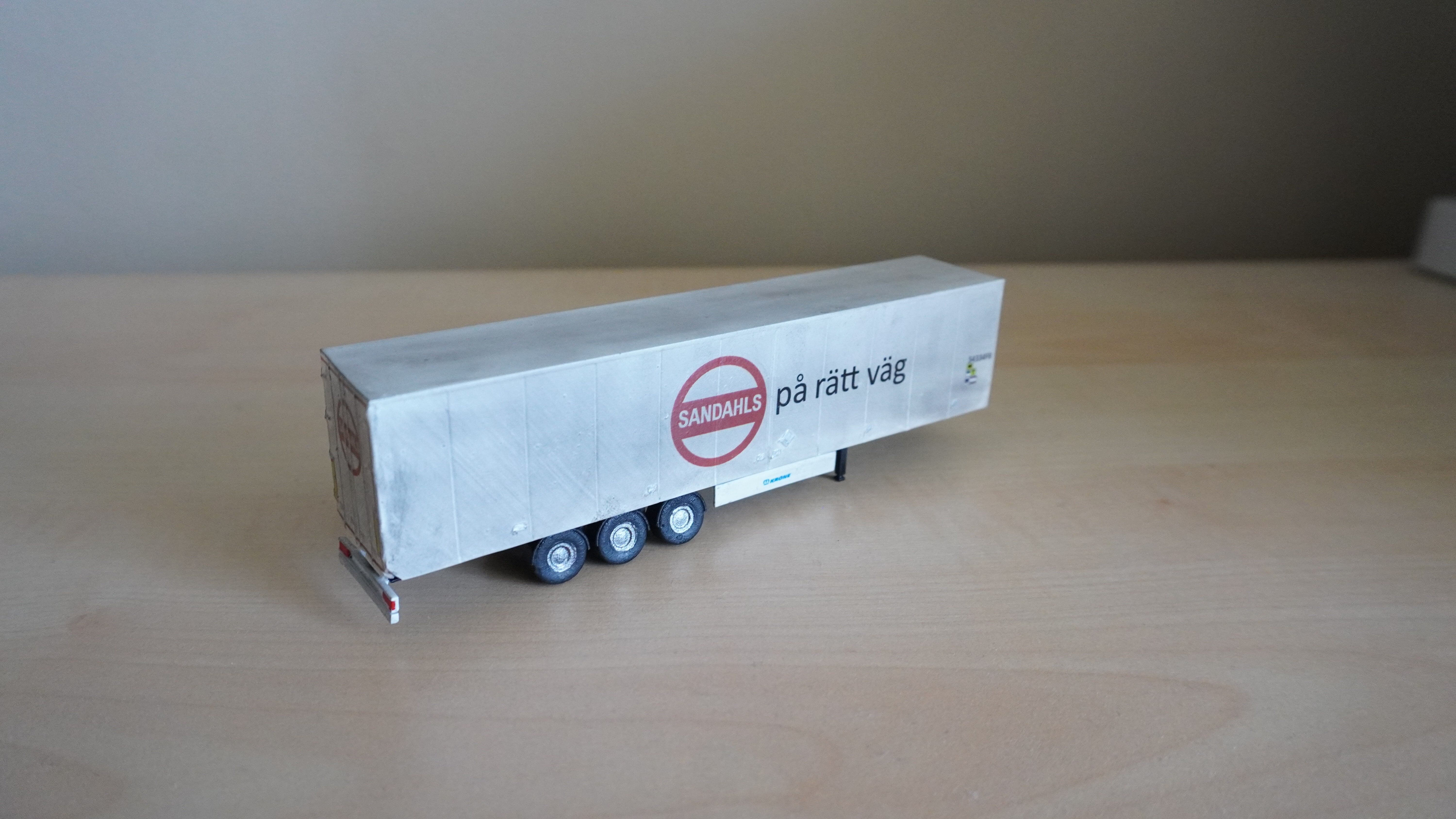 Pre supported H0 1 87 scale refrigerated trailer proxy 3D print model_2