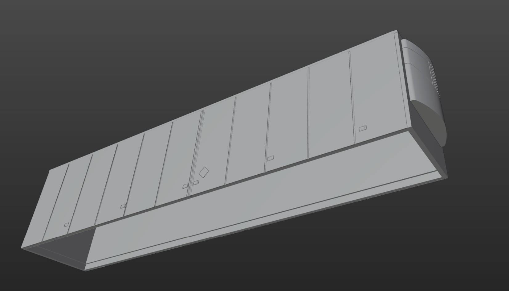 Pre supported H0 1 87 scale refrigerated trailer proxy 3D print model_7