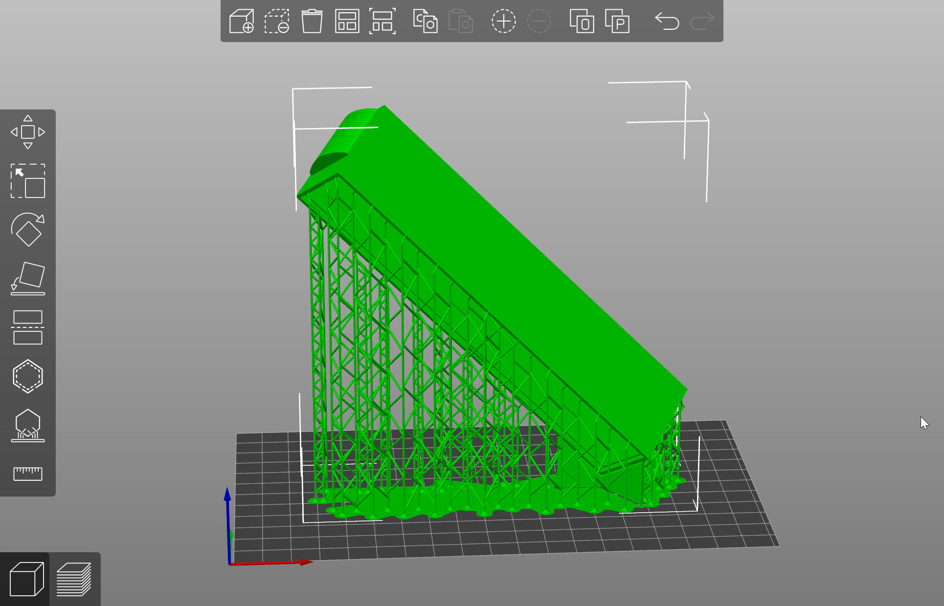Pre supported H0 1 87 scale refrigerated trailer proxy 3D print model_13
