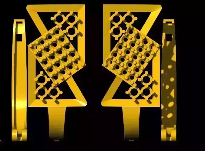 stud earrings 3dm file