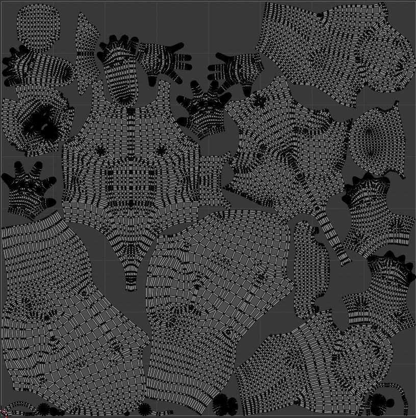 Stylized Strong Male Body Base Mesh Rigged with IK FK Switch Low-poly 3D model_25