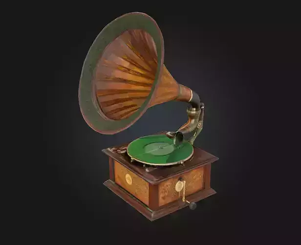 Gramophone Charm  Vintage Elegance in Sound and Style
