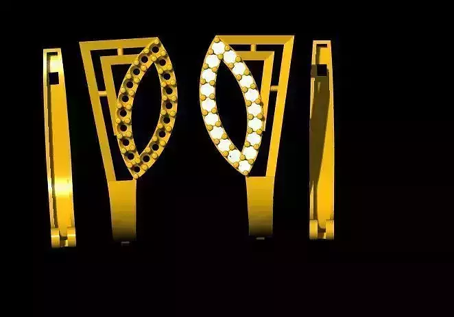 stud earrings 3dm file