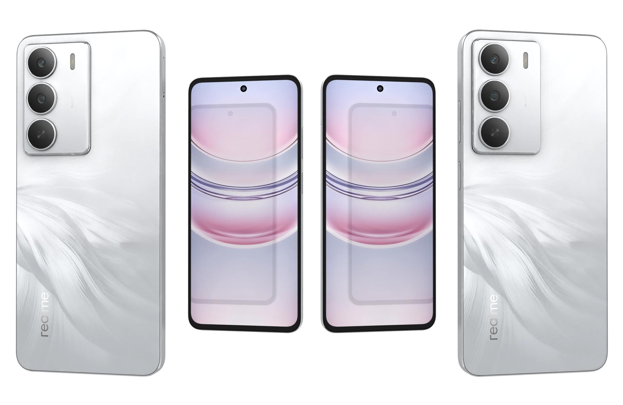 Realme C75 5G Lily White 3D model_3