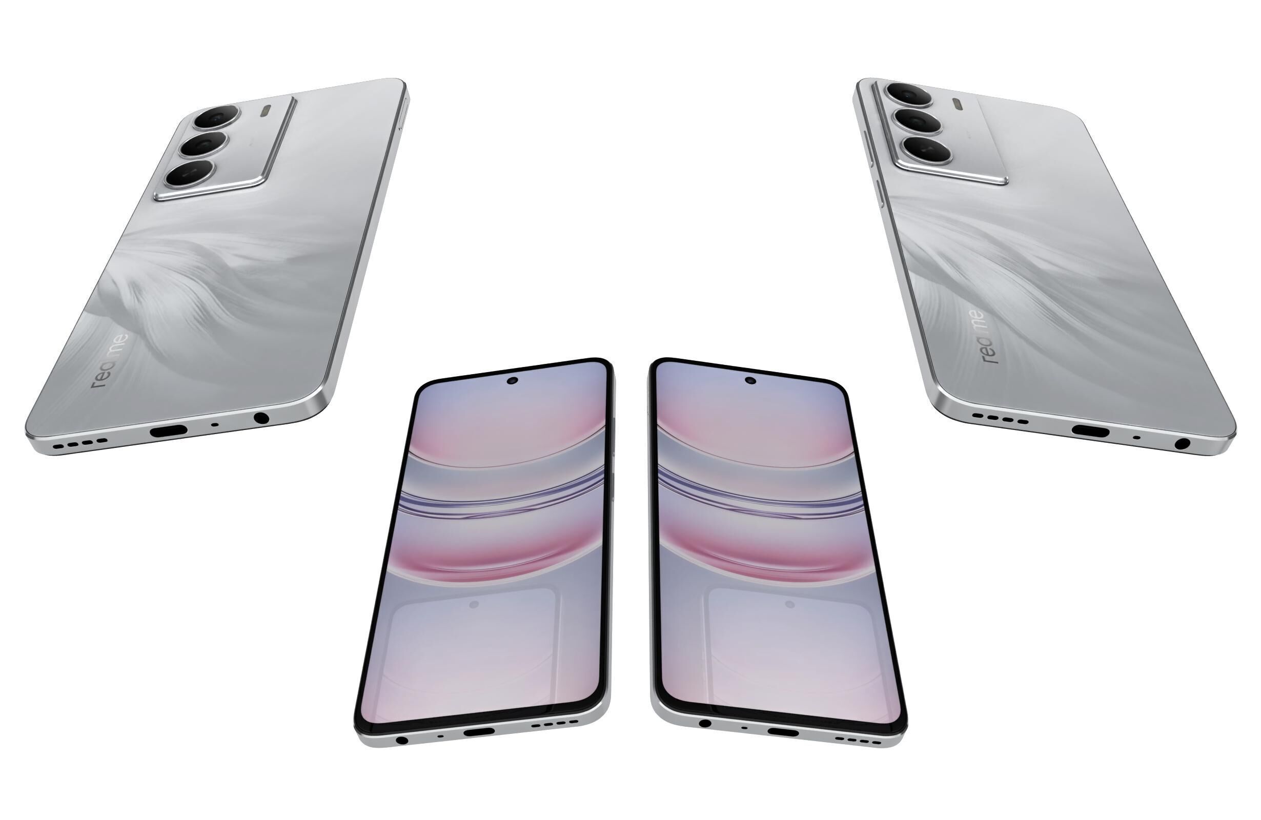 Realme C75 5G Lily White 3D model_5