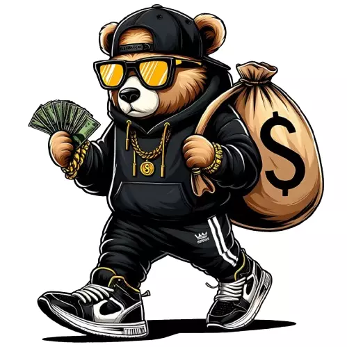 Streetwear Bear with Money Bag 3D Model 3D print model