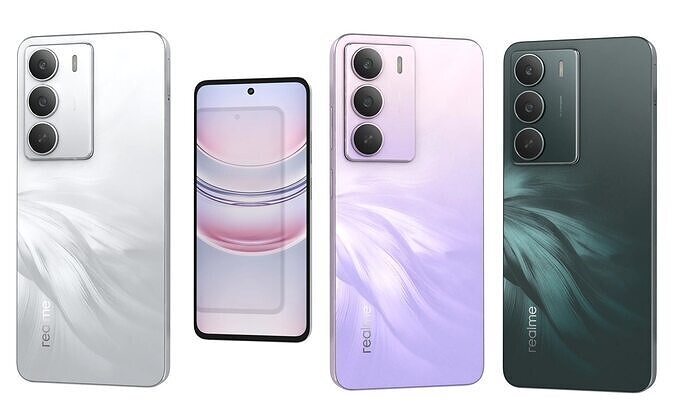 Realme C75 5G All Colors 3D model