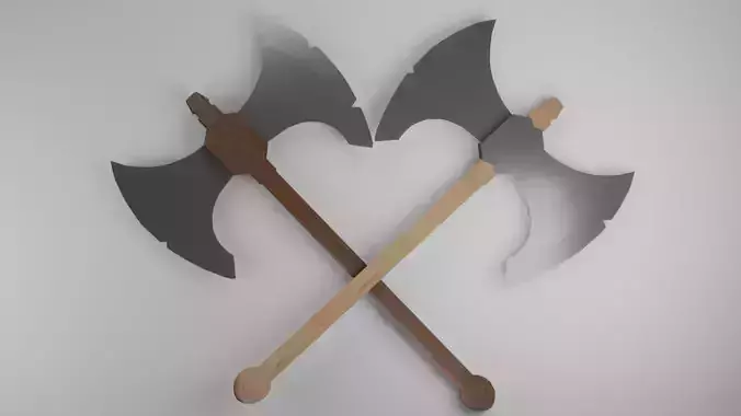 Medieval Axe 3D Model