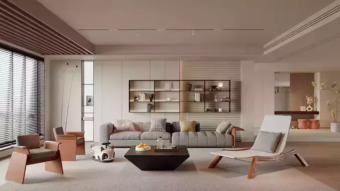 modern living room interior scenes 122