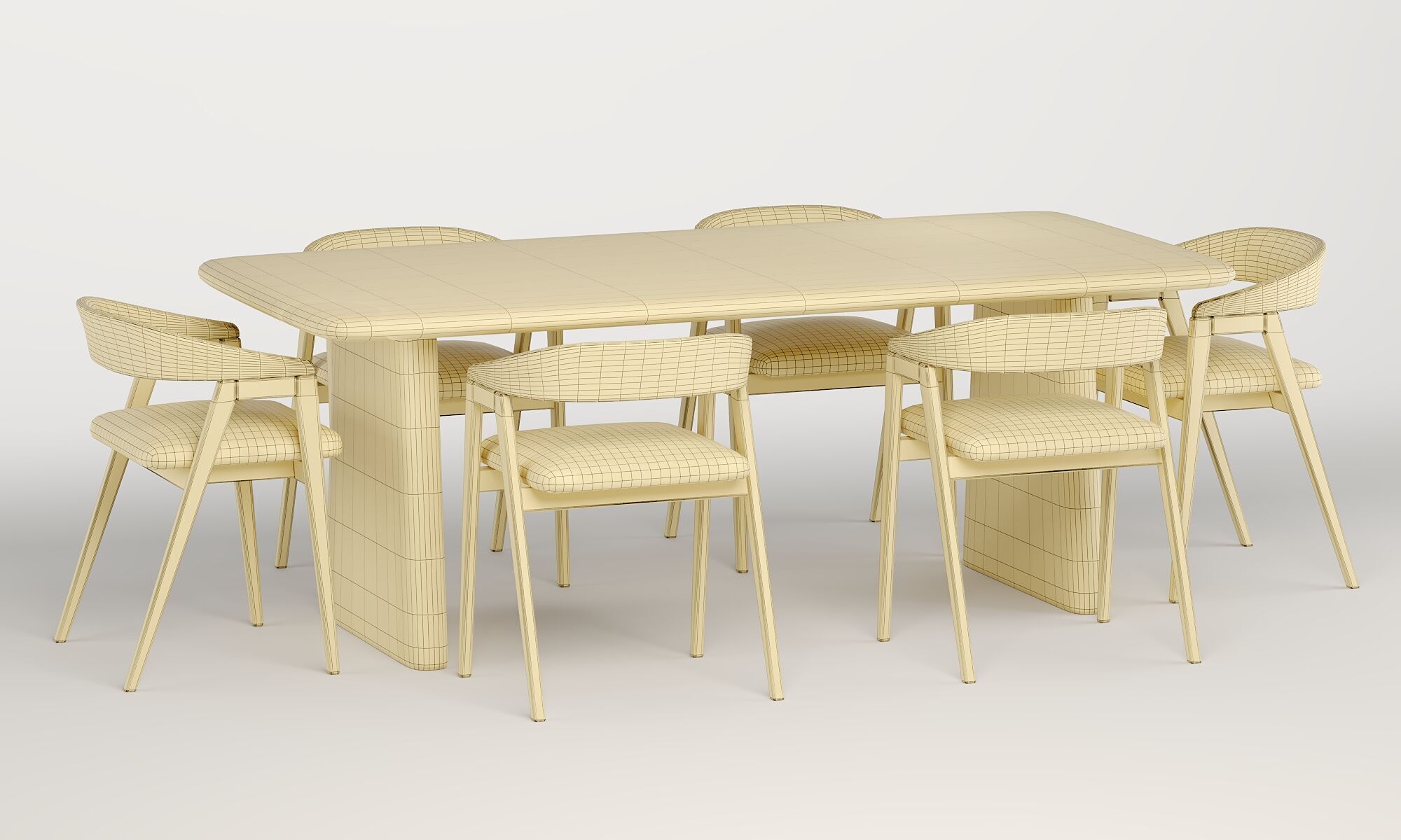 Trevor Chair with Daymone Table 3D model_5
