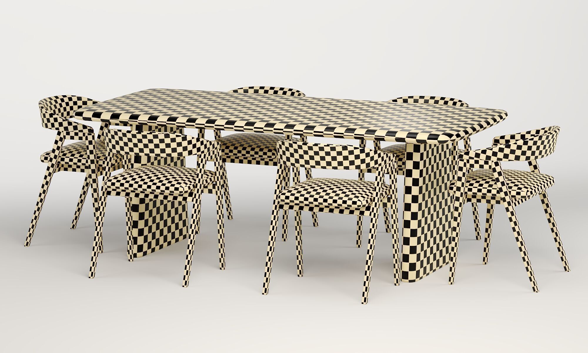 Trevor Chair with Daymone Table 3D model_4