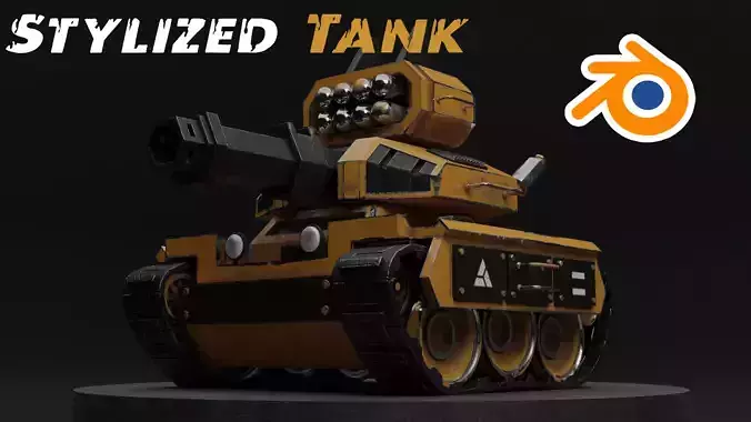Stylized Tank Blender Asset