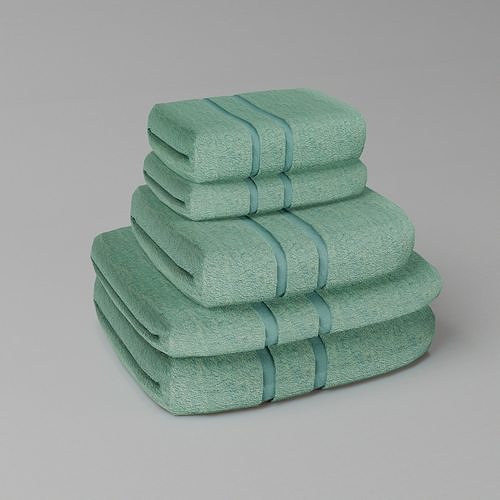 Stacked towels 3D model